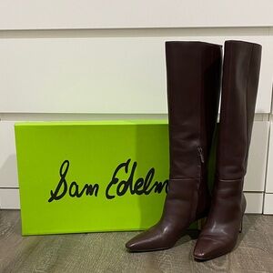 Sam Edelman Dark Brown Heeled Boots